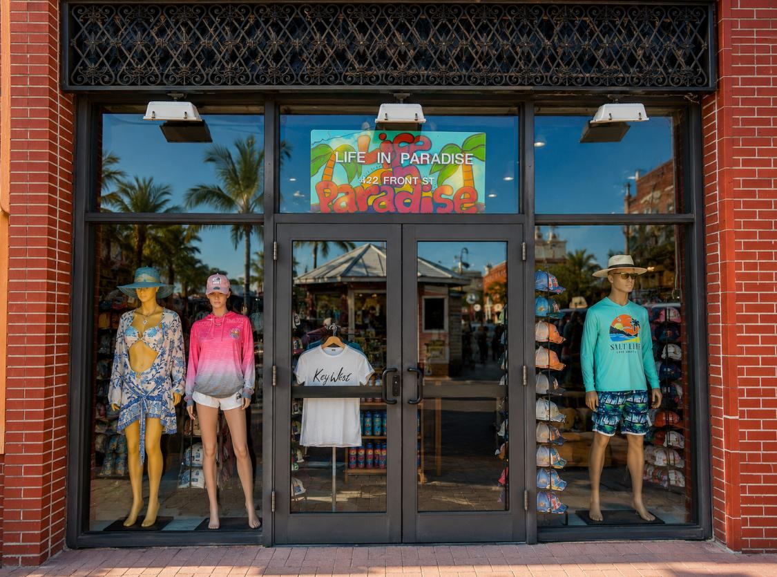 The Life in Paradise storefront at 422 Front St